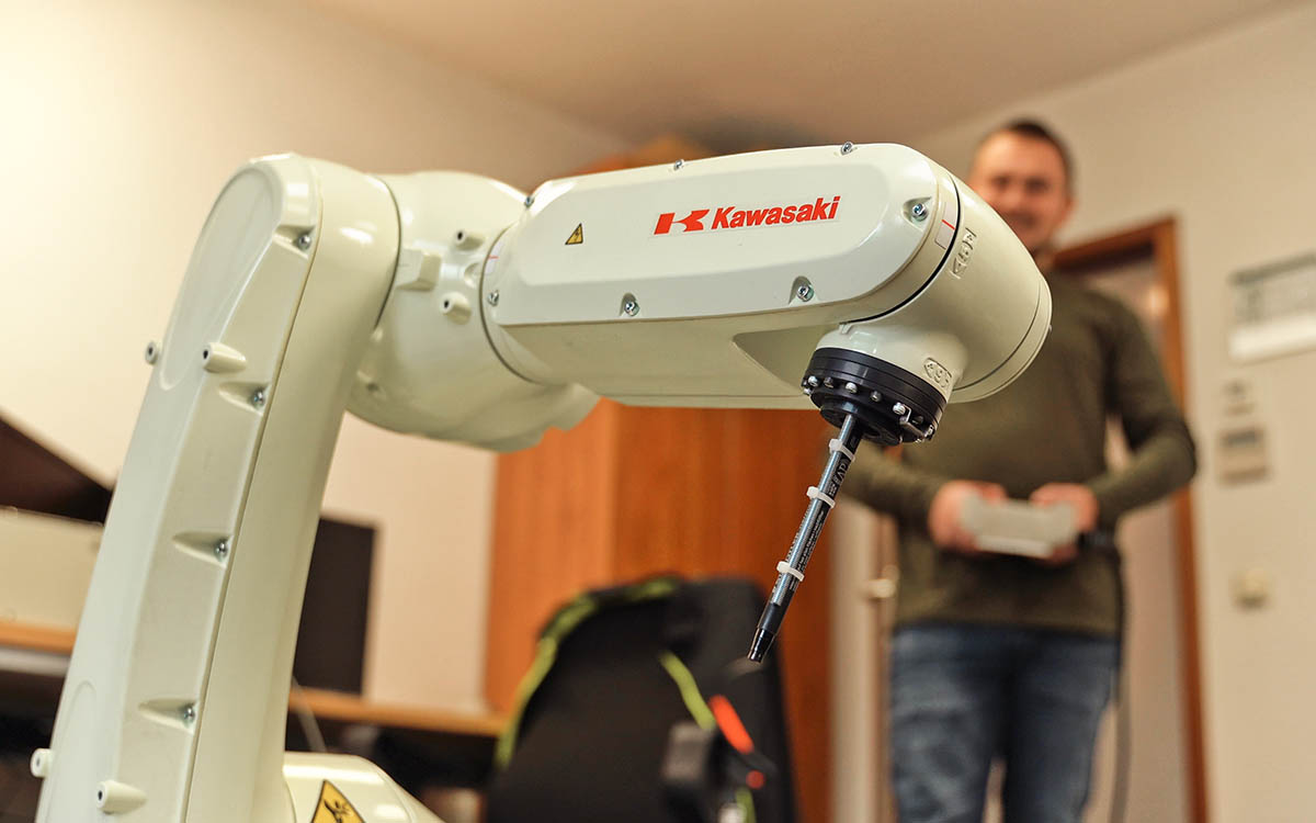 Robotik-Automatisierung in einem Kundenprojekt